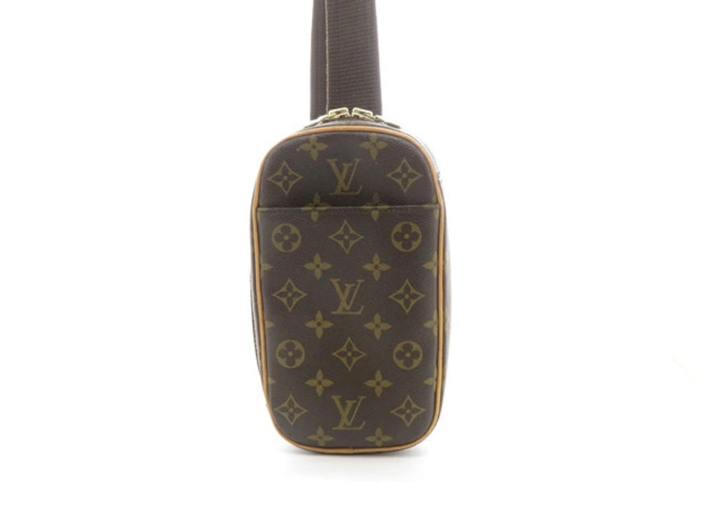 LOUIS VUITTON Bag Pochette Gange Monogram Body Applique Brown
